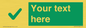 IV7141: Custom green background, green tick sign