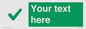 IV7141: Custom green background, green tick sign