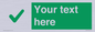 IV7141: Custom green background, green tick sign
