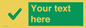 IV7141: Custom green background, green tick sign
