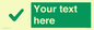 IV7141: Custom green background, green tick sign