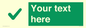 IV7141: Custom green background, green tick sign
