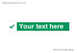 IV7141: Custom green background, green tick sign