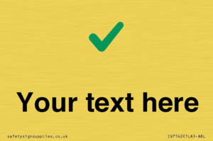 IV7142: Custom plain background, green tick sign