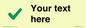 IV7142: Custom plain background, green tick sign
