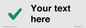 IV7142: Custom plain background, green tick sign