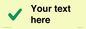 IV7142: Custom plain background, green tick sign