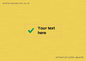 IV7142: Custom plain background, green tick sign