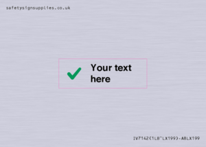 IV7142: Custom plain background, green tick sign