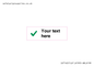 IV7142: Custom plain background, green tick sign