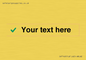IV7142: Custom plain background, green tick sign