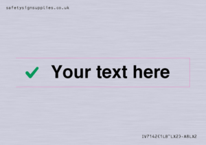 IV7142: Custom plain background, green tick sign