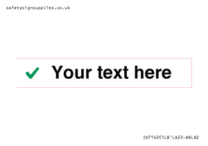 IV7142: Custom plain background, green tick sign