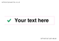 IV7142: Custom plain background, green tick sign