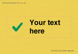 IV7142: Custom plain background, green tick sign