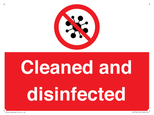IV7154: Cleaned and disinfected