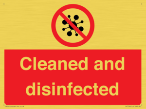 IV7154: Cleaned and disinfected