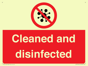 IV7154: Cleaned and disinfected