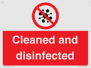 IV7154: Cleaned and disinfected