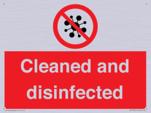IV7154: Cleaned and disinfected