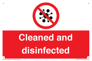 IV7154: Cleaned and disinfected