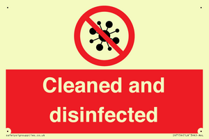 IV7154: Cleaned and disinfected
