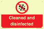 IV7154: Cleaned and disinfected
