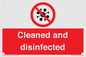 IV7154: Cleaned and disinfected
