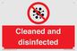 IV7154: Cleaned and disinfected