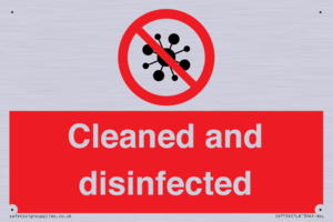 IV7154: Cleaned and disinfected