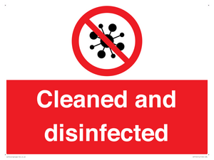 IV7154: Cleaned and disinfected