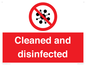 IV7154: Cleaned and disinfected