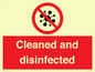 IV7154: Cleaned and disinfected