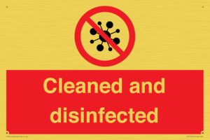 IV7154: Cleaned and disinfected