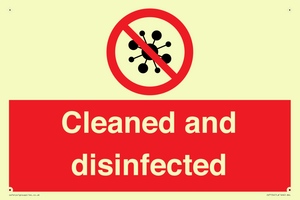 IV7154: Cleaned and disinfected