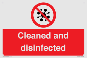 IV7154: Cleaned and disinfected