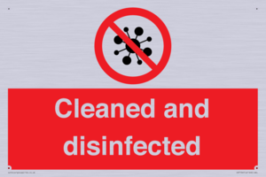 IV7154: Cleaned and disinfected