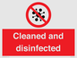 IV7154: Cleaned and disinfected