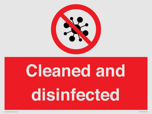 IV7154: Cleaned and disinfected