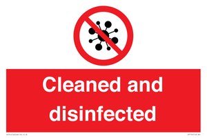 IV7154: Cleaned and disinfected
