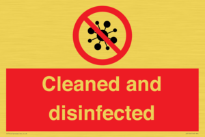 IV7154: Cleaned and disinfected