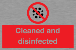IV7154: Cleaned and disinfected