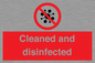 IV7154: Cleaned and disinfected