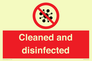 IV7154: Cleaned and disinfected