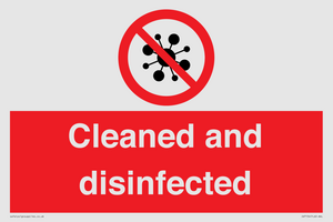 IV7154: Cleaned and disinfected