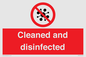 IV7154: Cleaned and disinfected