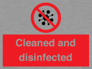 IV7154: Cleaned and disinfected
