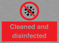 IV7154: Cleaned and disinfected
