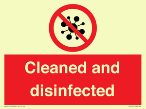 IV7154: Cleaned and disinfected
