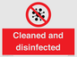 IV7154: Cleaned and disinfected